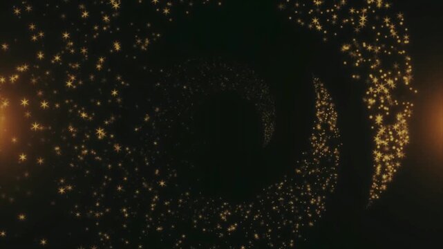 abstract magic black and gold glitter line wedding and festival design background