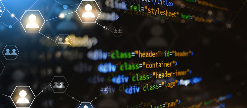 html css javascript coding language banner
