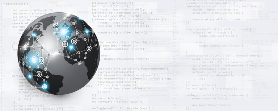 front-end web developing for global connections banner