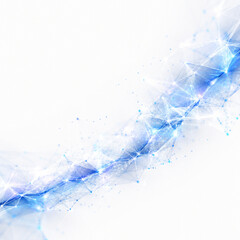Obraz premium Abstract wave background with smooth flowing lines