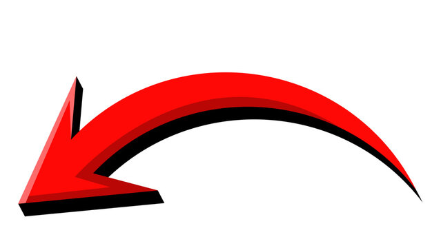 Red curved arrow pointing downwards
