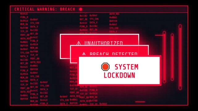 Digital system monitoring interface with data logs and cybersecurity status