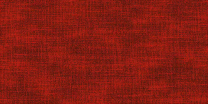 Red Fabric Texture Background with Vintage Canvas Cloth Pattern and Grunge Textile Surface