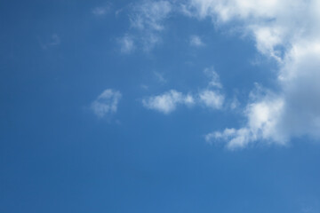 Obraz premium Blue Sky with White Clouds