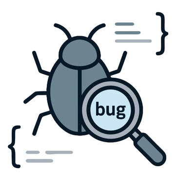 Software Bug Debugging And Code Inspection Concept