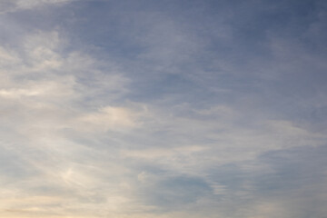 Fototapeta premium Wispy Clouds in a Blue Sky