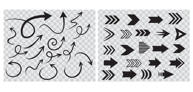 Dynamic Abstract Arrow Patterns Showcasing Directional Flow