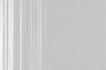 Fototapeta premium Minimalist White Lines on Soft Gray Background