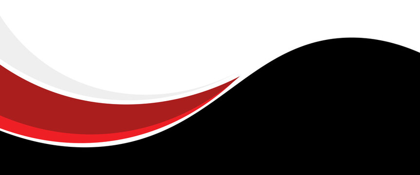 abstract red and blak business banner background with dynamic curves composition