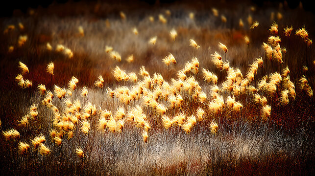 Sunflowers swaying in a field during golden hour, nature scene. gardening catalogs, home-decor guides, designed for home decor and floral branding and gardening and botanical catalogs.adulteration.