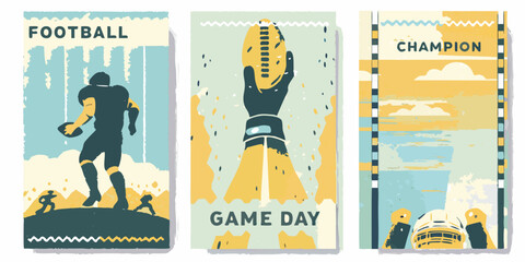 football game day banners vector illustration sport © Gita