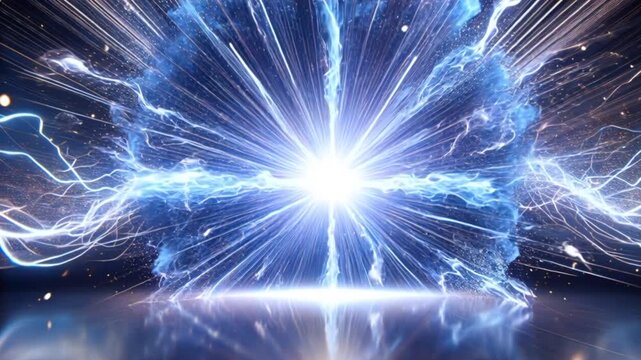 A radiant golden light burst transitioning from a rich gold core to white-hot edges, with a powerful light storm effect