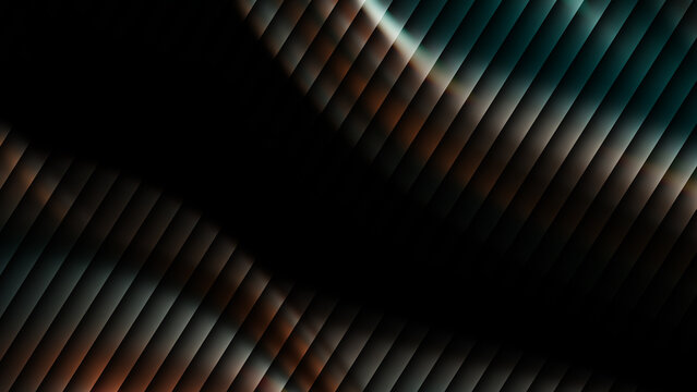 Abstract geometric background featuring diagonal parallel metallic ridges with soft gradient lighting effects creating a sophisticated dark modern aesthetic for professional digital design projects