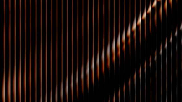 Abstract geometric background featuring vertical parallel lines with dynamic gradient light streaks and soft glowing amber highlights creating a modern minimalist visual texture for digital design