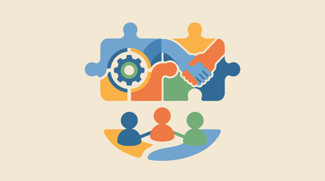 People Teamwork Puzzle Team Collaboration.