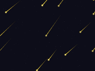 Falling Stars Comet Trails Dark Sky Pattern © iushakovsky