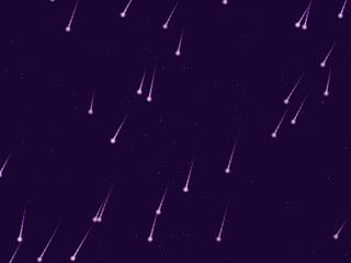 Dramatic Meteor Shower Starfield Vector Background © iushakovsky