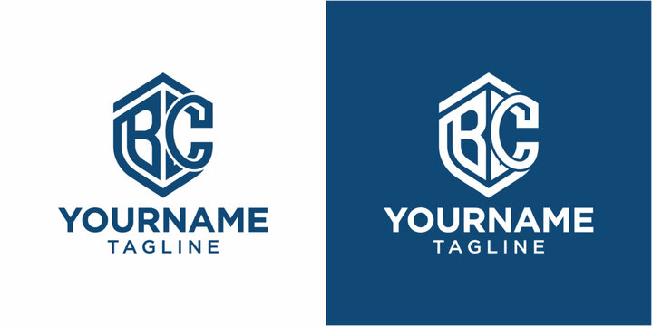Logo design with letter BC.