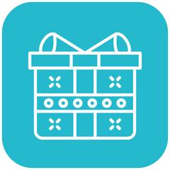 Fototapeta premium New Year Gift Icon