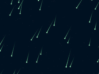 Falling Stars Comet Trails Dark Sky Pattern © iushakovsky