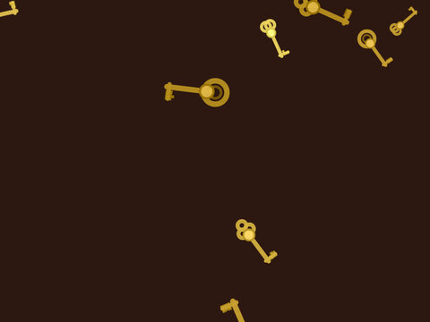 Vintage Skeleton Key Collection Pattern Background