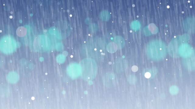 雨　梅雨　ループ動画　しずく　雨粒　雨の日　豪雨　ゲリラ豪雨　集中豪雨　抽象的　玉ボケ　キラキラ　光る　Rain background.Falling raindrops animation.Abstract bokeh lights.Glow of the city.Loop video.