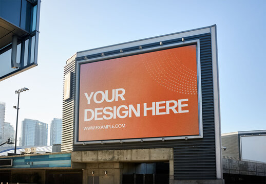 Mockup Of Customized Billboard