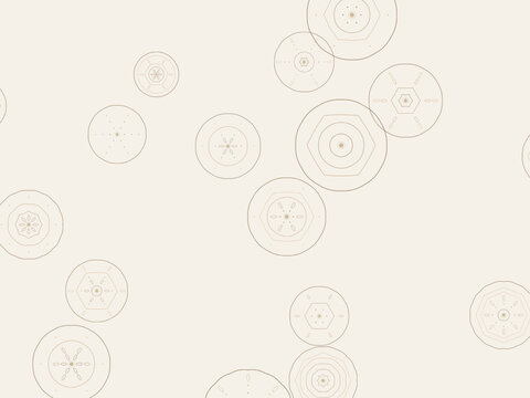 Vintage Crochet Doily Radial Symmetry Background