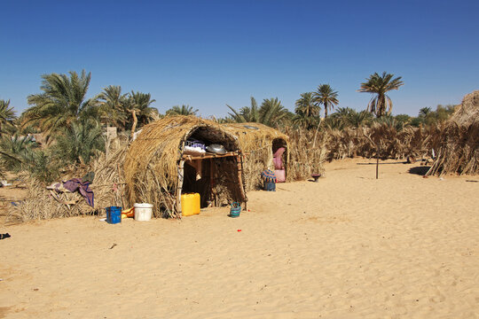 Small village of Tawareg in Sahara desert, Mauritania, West Africa