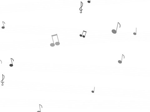 Elegant Musical Notation Pattern Design