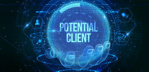 Obraz premium The concept of customer protection. Client. 3d illustration