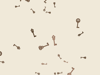 Obraz premium Elegant Antique Keys Real Estate Vector Design