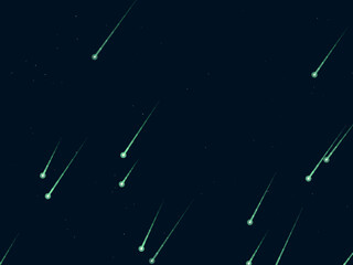 Falling Stars Comet Trails Dark Sky Pattern © iushakovsky