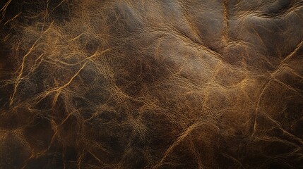 Fototapeta premium Elegant, Aged Leather Cloth with Sophisticated Texture and Natural Brown Color for Premium Finishing