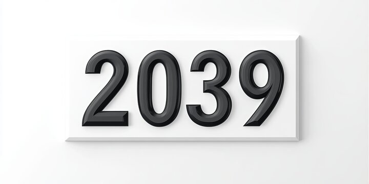 Sleek and Modern Brochure Design Featuring Elegant Glossy Black Elements for Year 2039 Promotions