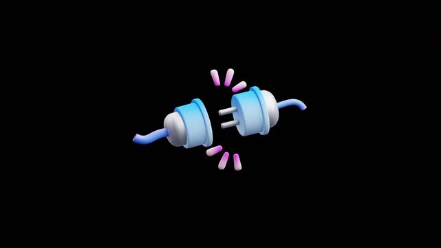 Server Error 3D Icon Loopable Animation