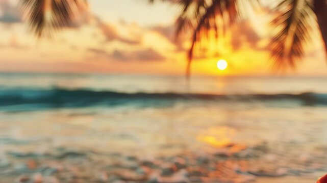 Enjoying drinks at sunset by the beach with friends and ocean waves