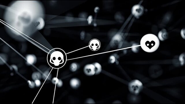 Social media fo city and Smart digital Innovation city with connection network reciprocity over the cityscape. of future smart wireless city and social media networking systems that connects business