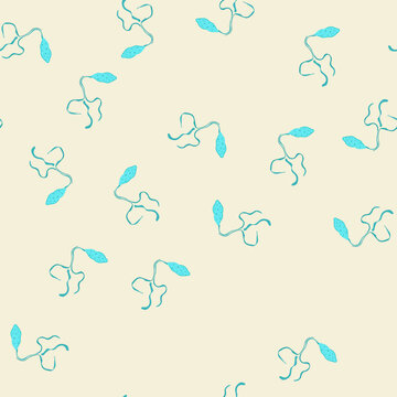 pattern disease parasite cartoon. organism transmission, protozoa helminth, nematode tapeworm disease parasite sign. seamless vector illustration