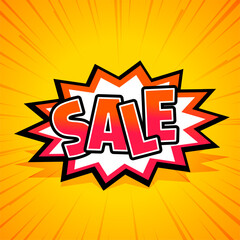 Fototapeta premium cartoon style sale promo background with shadow effect