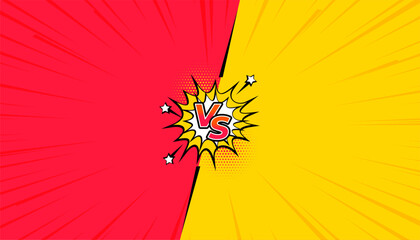 comic style duel combat battle versus banner design © starlineart