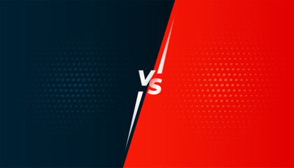 duel rival clash versus vs banner with halftone effect © starlineart