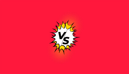 duel product combat versus vs banner with blast effect © starlineart