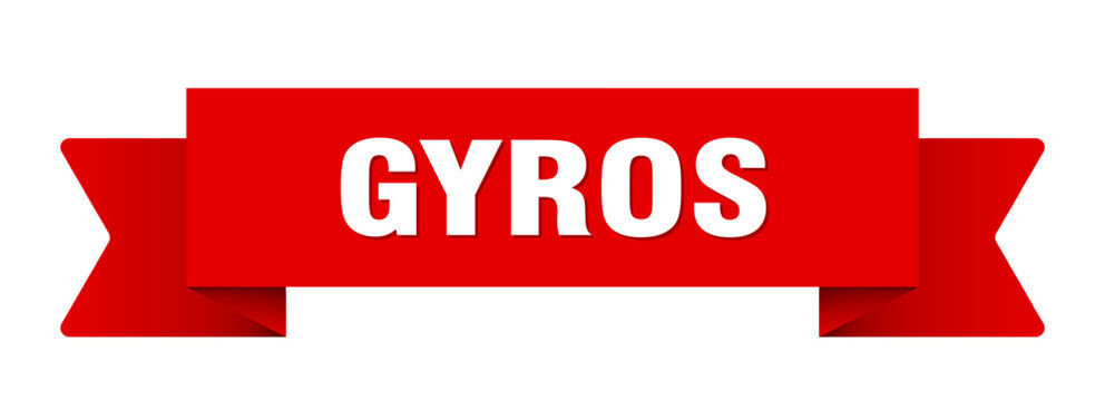 gyros ribbon isolated on transparent background. gyros ribbon