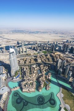 View from Burj Khalifa, Dubai, Emirate of Dubai, United Arab Emirates