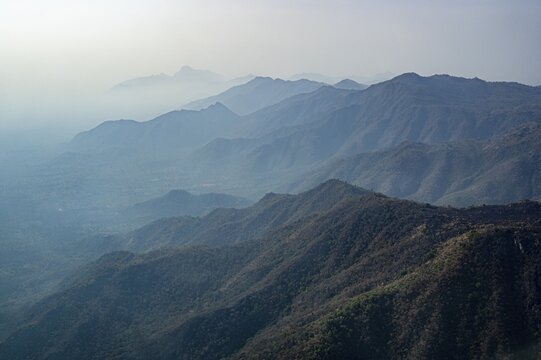 Aerial of the mountains in Eastern, South Sudan