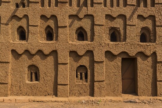 Mosque, Hausa architecture mosque, Yaama, Niger
