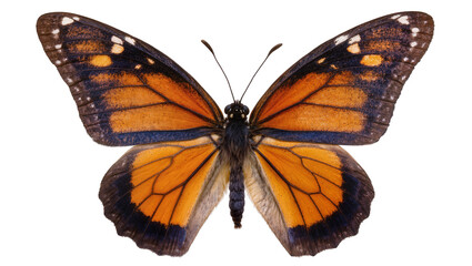 Monarch butterfly with orange black, and white wings © Lysander