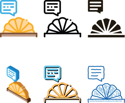 Prompter minimal Icon Vector. Outline Prompter Sign. Isolated Contour Symbol
