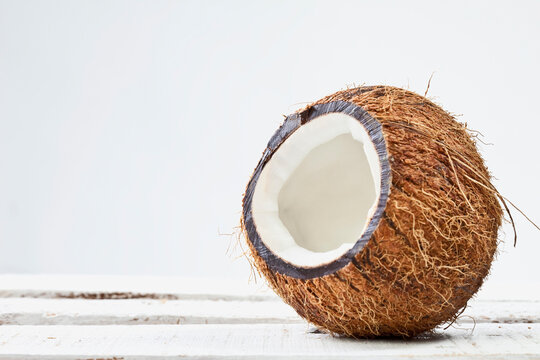 Sliced Coco nut, close up